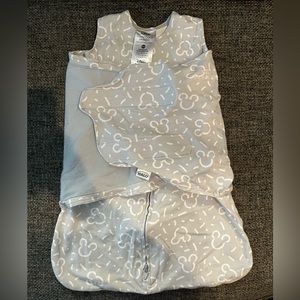 Confetti Mickey Gray Disney Halo Swaddle